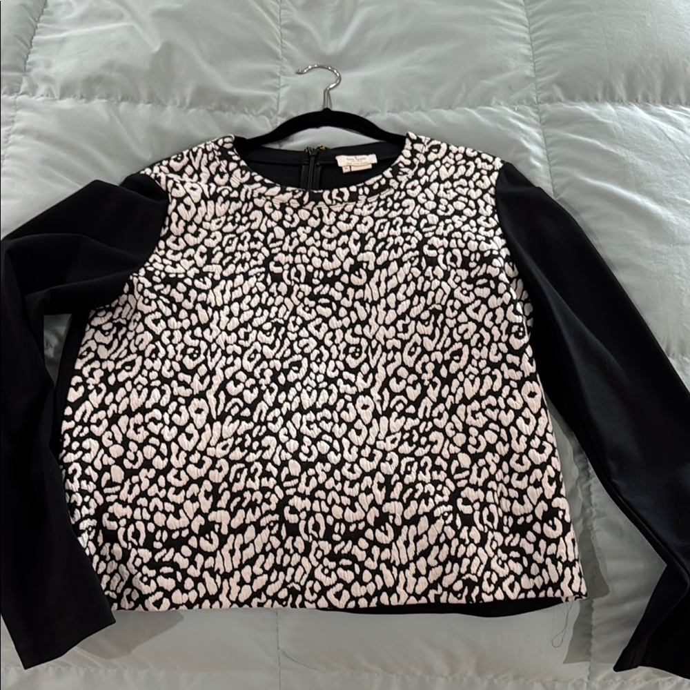 Kate Spade Black and White Patterned Blouse